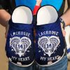 Lacrosse Personalized Heart Sku 1537 Crocs Crocband Clog Comfortable For Mens Womens Classic Clog Water Shoes
