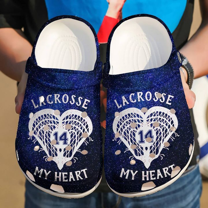 Lacrosse Personalized Heart Sku 1537 Crocs Crocband Clog Comfortable For Mens Womens Classic Clog Water Shoes Lacrosse Personalized Heart Sku 1537 Crocs Crocband Clog Comfortable For Mens Womens Classic Clog Water Shoes