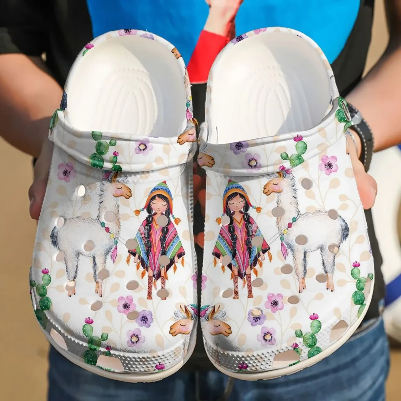 Llama Personalized Clog Custom Crocs Comfortablefashion Style Comfortable For Women Men Kid Print 3D Cute Llama Llama Personalized Clog Custom Crocs Comfortablefashion Style Comfortable For Women Men Kid Print 3D Cute Llama