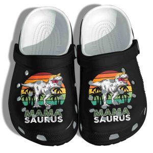 Mama Saurus Shoes Crocs Clog  Clog Birthday Gift For Son Daughter