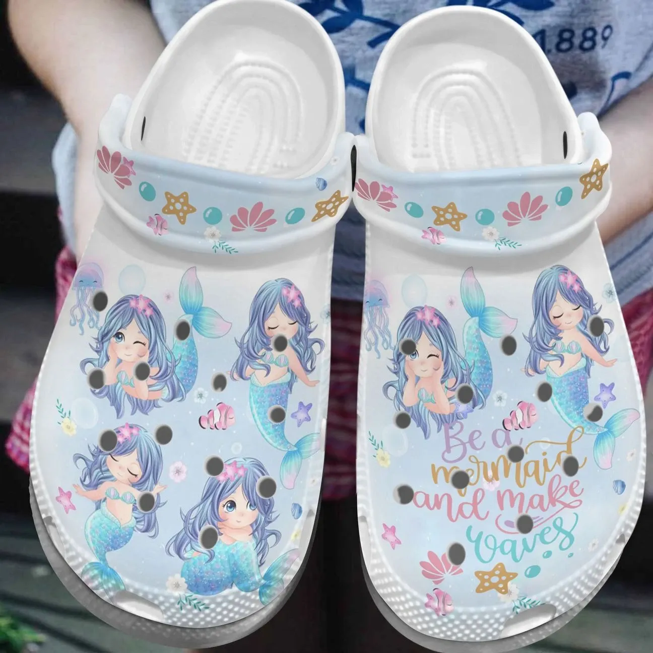 Mermaid Personalized Clog Custom Crocs Comfortablefashion Style Comfortable For Women Men Kid Print 3D Be A Mermaid Mermaid Personalized Clog Custom Crocs Comfortablefashion Style Comfortable For Women Men Kid Print 3D Be A Mermaid