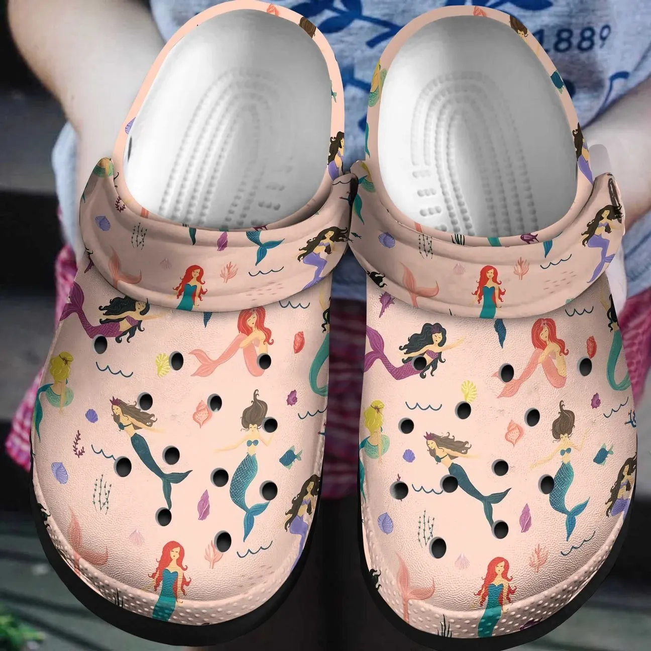 Mermaid Personalized Clog Custom Crocs Comfortablefashion Style Comfortable For Women Men Kid Print 3D Gorgeous Mermaids Mermaid Personalized Clog Custom Crocs Comfortablefashion Style Comfortable For Women Men Kid Print 3D Gorgeous Mermaids