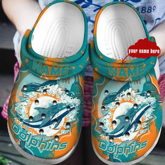 Miami Dolphins Custom Name Crocs Shoes Crocs Clog Shoes Crocband Clog Comfortable For Mens And Womens Miami Dolphins Custom Name Crocs Shoes Crocs Clog Shoes Crocband Clog Comfortable For Mens And Womens