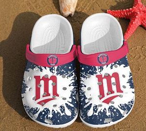 Minnesota Twins Crocband Clog Clog Comfortable For Mens And Womens Classic Clog Water Shoes Minnesota Twins Crocs