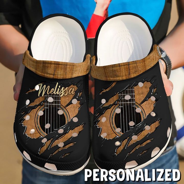 Music Personalized Guitar Crack Sku 1589 Crocs Crocband Clog Comfortable For Mens Womens Classic Clog Water Shoes Music Personalized Guitar Crack Sku 1589 Crocs Crocband Clog Comfortable For Mens Womens Classic Clog Water Shoes