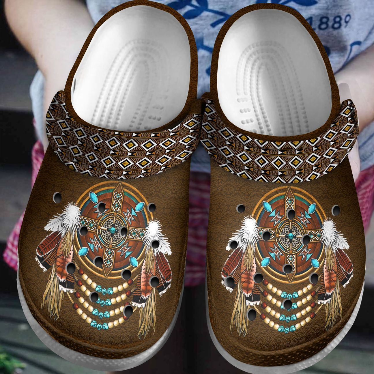 Native American Personalized Clog Custom Crocs Comfortablefashion Style Comfortable For Women Men Kid Print 3D Native American Native American Personalized Clog Custom Crocs Comfortablefashion Style Comfortable For Women Men Kid Print 3D Native American