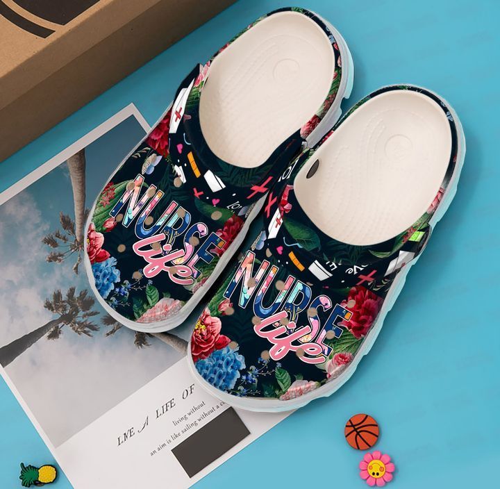 Nurse Floral Life Sku 1665 Crocs Clog Clog Shoes Nurse Floral Life Sku 1665 Crocs Clog Clog Shoes
