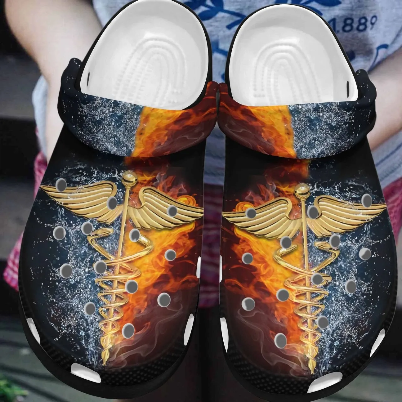 Nurse Personalized Clog Custom Crocs Comfortablefashion Style Comfortable For Women Men Kid Print 3D Abstract Nurse Personalized Clog Custom Crocs Comfortablefashion Style Comfortable For Women Men Kid Print 3D Abstract