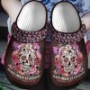Nurses Sugar Skull Flower Crocs Clog Shoes – Death Smiles At Everyone Shoes Crocbland Clog Gifts For Women