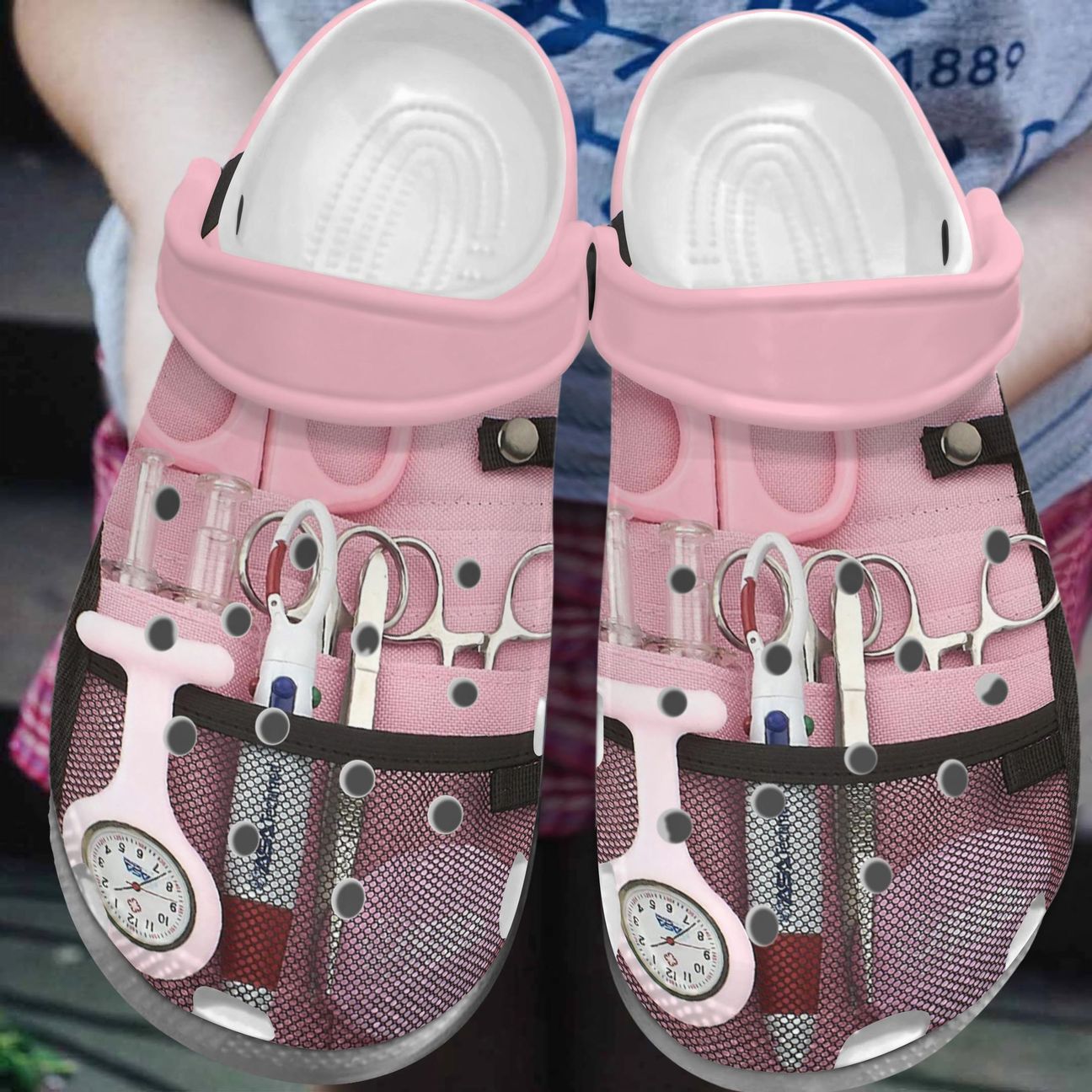 Nursing Kit Personalize Clog Custom Crocs Fashionstyle Comfortable For Women Men Kid Print 3D Whitesole Nursing Kit Personalize Clog Custom Crocs Fashionstyle Comfortable For Women Men Kid Print 3D Whitesole