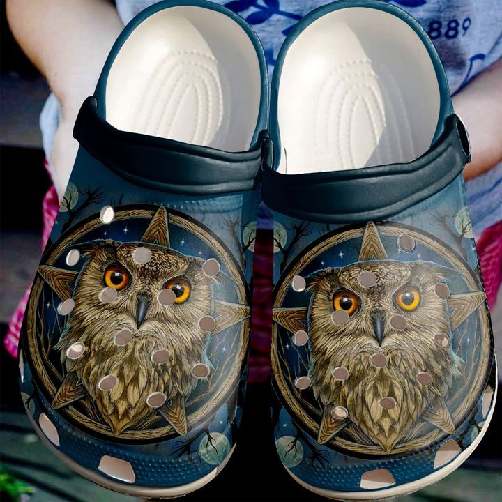 Owl Night Sku 1737 Crocs Crocband Clog Comfortable For Mens Womens Classic Clog Water Shoes Owl Night Sku 1737 Crocs Crocband Clog Comfortable For Mens Womens Classic Clog Water Shoes