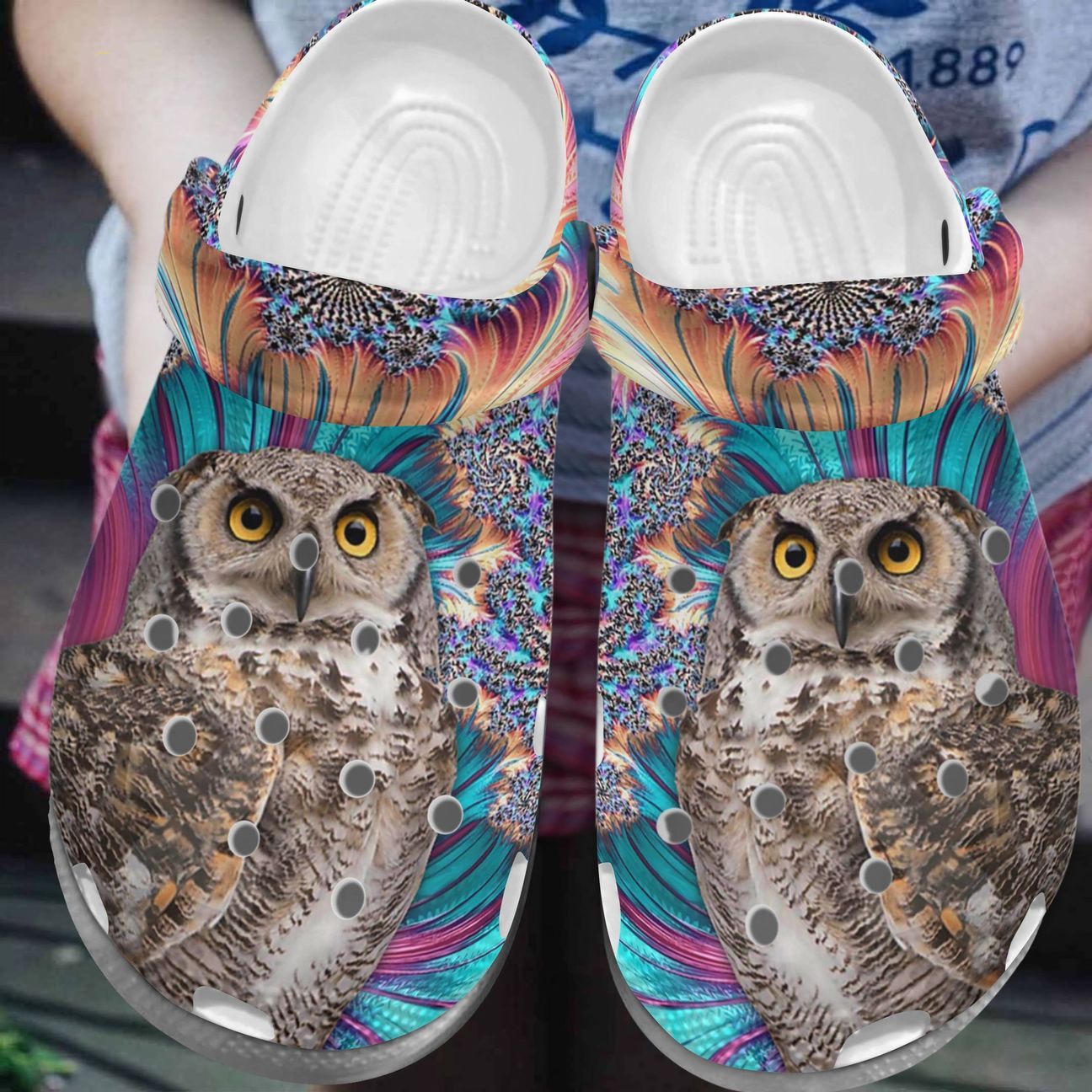 Owl Personalize Clog Custom Crocs Fashionstyle Comfortable For Women Men Kid Print 3D Cute Brown Owl Owl Personalize Clog Custom Crocs Fashionstyle Comfortable For Women Men Kid Print 3D Cute Brown Owl