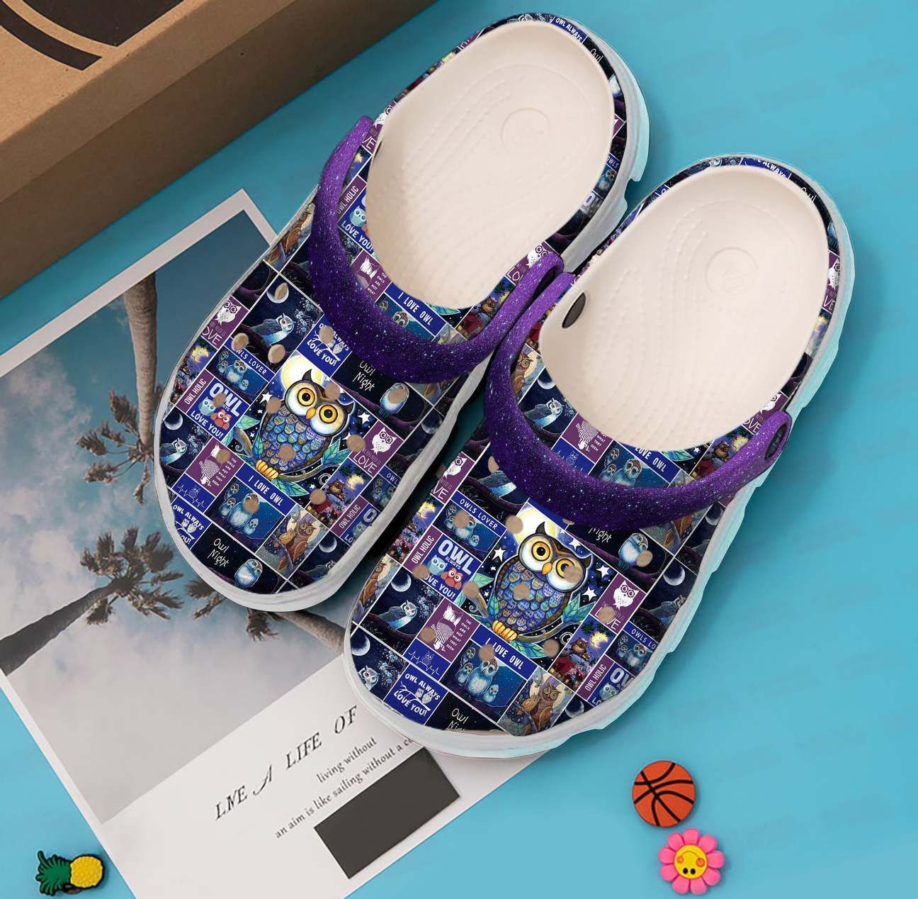 Owl Personalized Clog Custom Crocs Comfortablefashion Style Comfortable For Women Men Kid Print 3D Owl Aholics Owl Personalized Clog Custom Crocs Comfortablefashion Style Comfortable For Women Men Kid Print 3D Owl Aholics