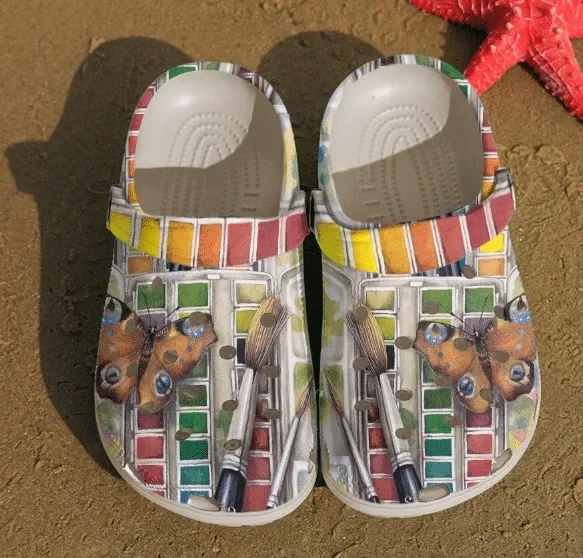 Painting Personalized Clog Custom Crocs Comfortablefashion Style Comfortable For Women Men Kid Print 3D Color Palette Painting Personalized Clog Custom Crocs Comfortablefashion Style Comfortable For Women Men Kid Print 3D Color Palette