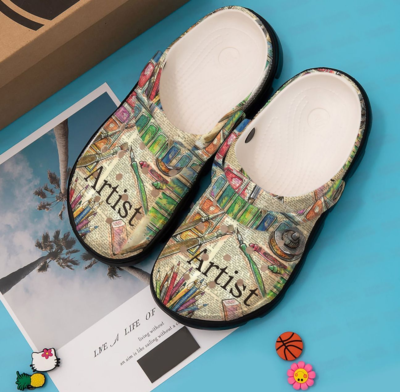 Painting Personalized Clog Custom Crocs Comfortablefashion Style Comfortable For Women Men Kid Print 3D Vinatge Artist Painting Personalized Clog Custom Crocs Comfortablefashion Style Comfortable For Women Men Kid Print 3D Vinatge Artist