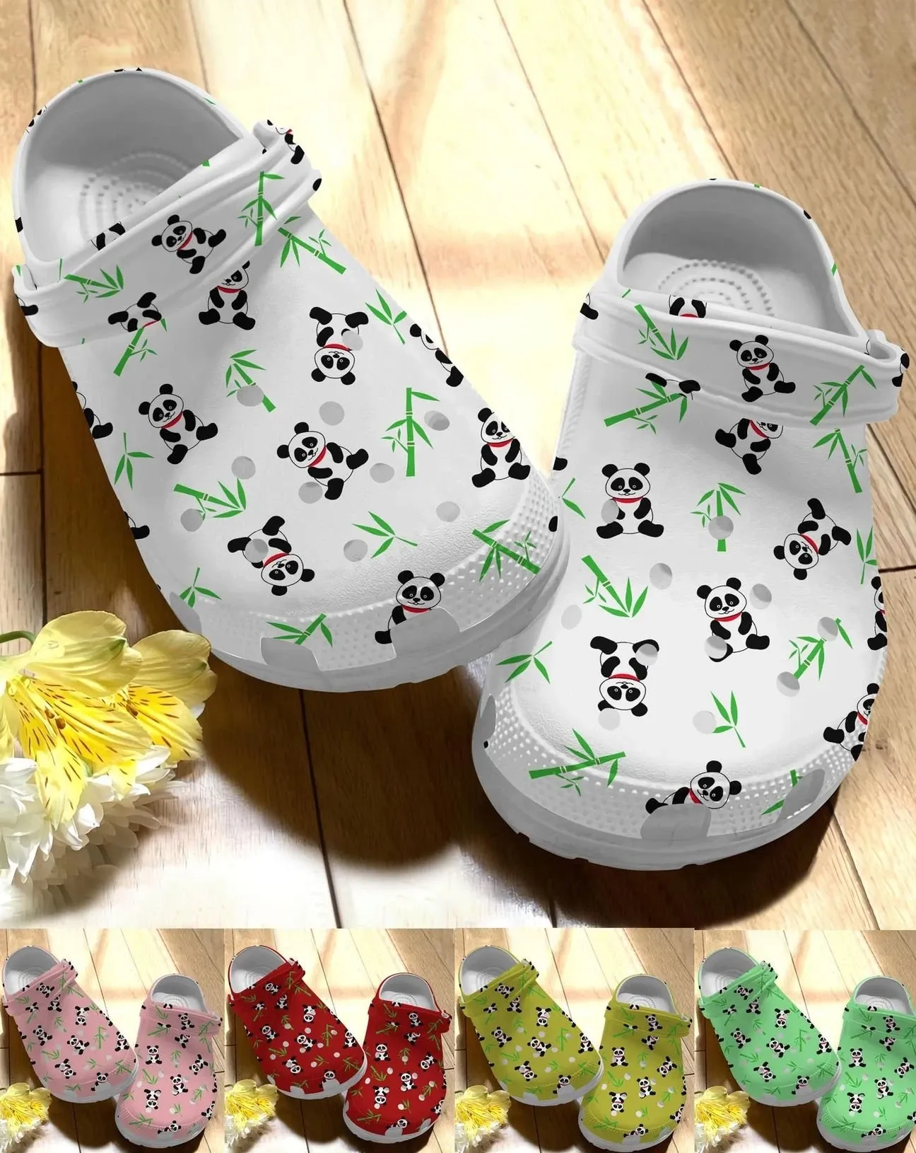 Panda Personalize Clog Custom Crocs Fashionstyle Comfortable For Women Men Kid Print 3D Whitesole Colorful Panda Panda Personalize Clog Custom Crocs Fashionstyle Comfortable For Women Men Kid Print 3D Whitesole Colorful Panda