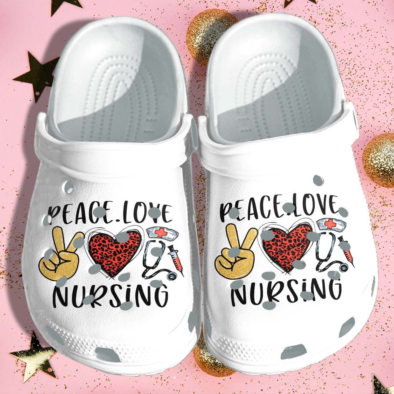 Peace Love Nursing Shoes Crocs Clog Indoor – Nurse Croc Shoes Gifts Mothers Day For Mens And Womens Peace Love Nursing Shoes Crocs Clog Indoor – Nurse Croc Shoes Gifts Mothers Day For Mens And Womens