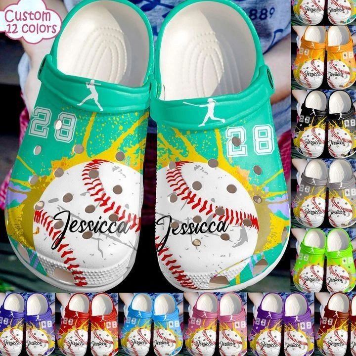 Personalized Crocs Clog Baseball Personalized Crocs Clog Baseball