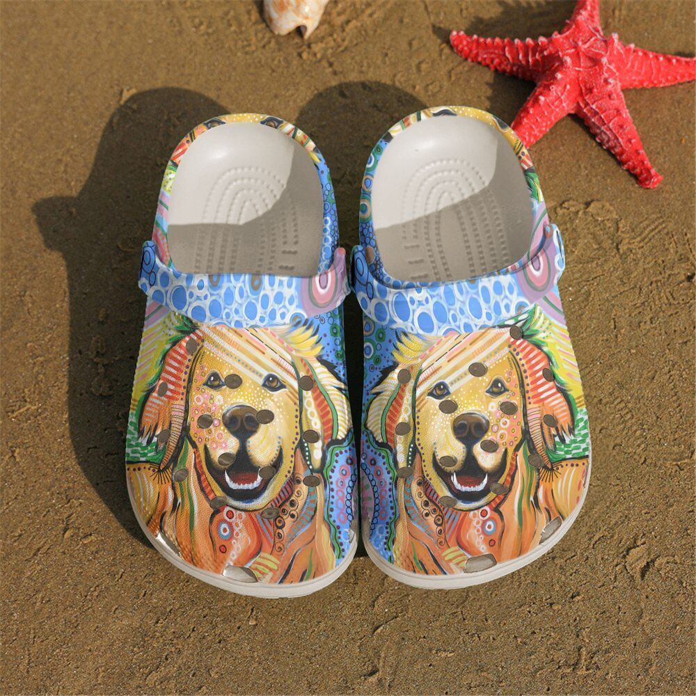 Personalized Crocs Clog Golden Retriever Personalized Crocs Clog Golden Retriever