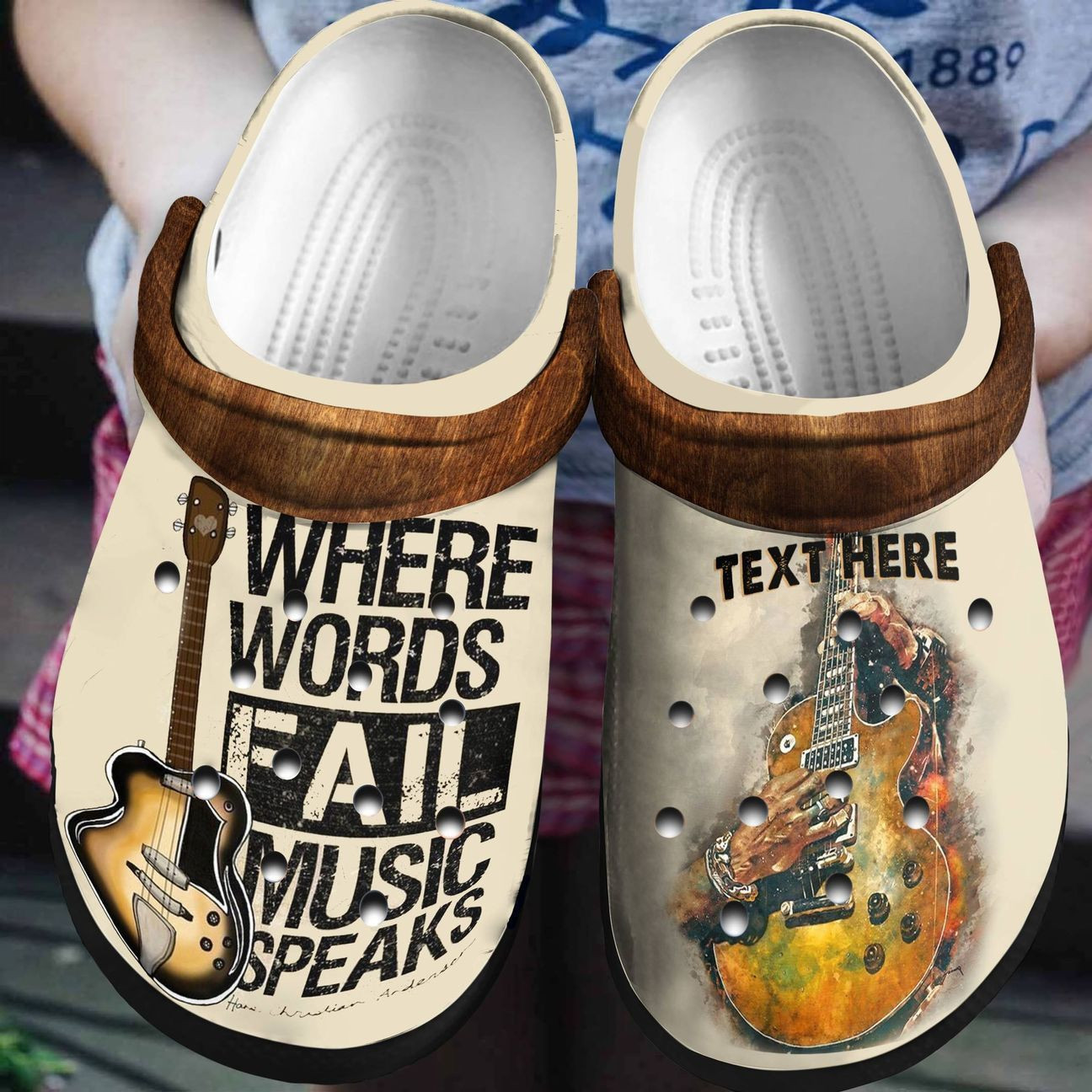 Personalized Crocs Clog Guitar Personalized Crocs Clog Guitar