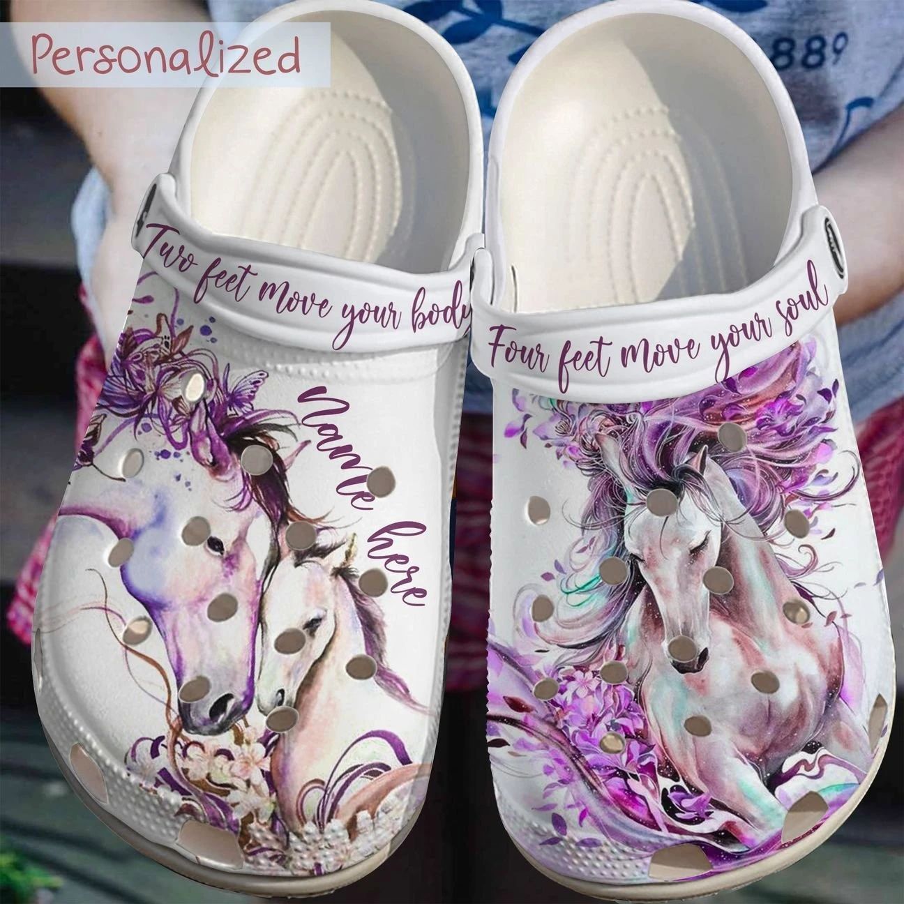 Personalized Crocs Clog Horse Personalized Crocs Clog Horse