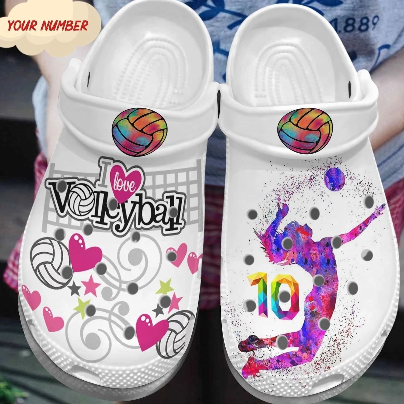 Personalized Crocs Clog Volleyball Personalized Crocs Clog Volleyball