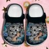 Personalized Mom Black Crocs Clogy Shoes For Mens And Womens