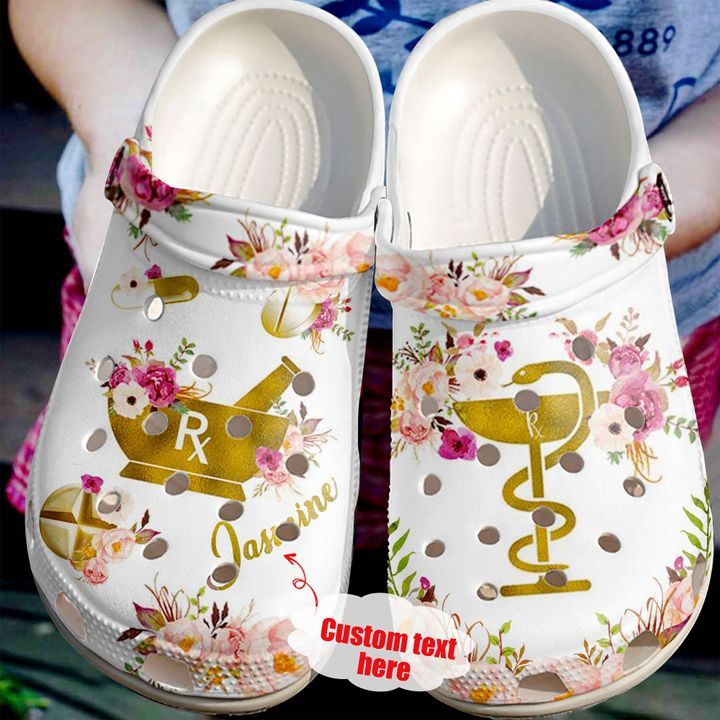 Pharmacist Personalized Floral Sku 1790 Crocs Crocband Clog Comfortable For Mens Womens Classic Clog Water Shoes Pharmacist Personalized Floral Sku 1790 Crocs Crocband Clog Comfortable For Mens Womens Classic Clog Water Shoes
