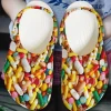 Pharmacy Personalized Clog Custom Crocs Comfortablefashion Style Comfortable For Women Men Kid Print 3D Colorful Pills