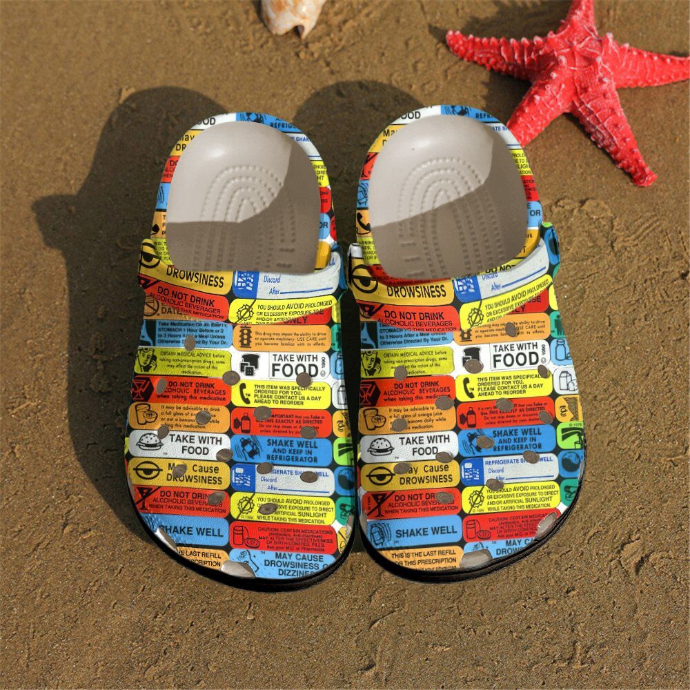 Pharmacy Personalized Clog Custom Crocs Comfortablefashion Style Comfortable For Women Men Kid Print 3D Pharmacy Labels Pharmacy Personalized Clog Custom Crocs Comfortablefashion Style Comfortable For Women Men Kid Print 3D Pharmacy Labels