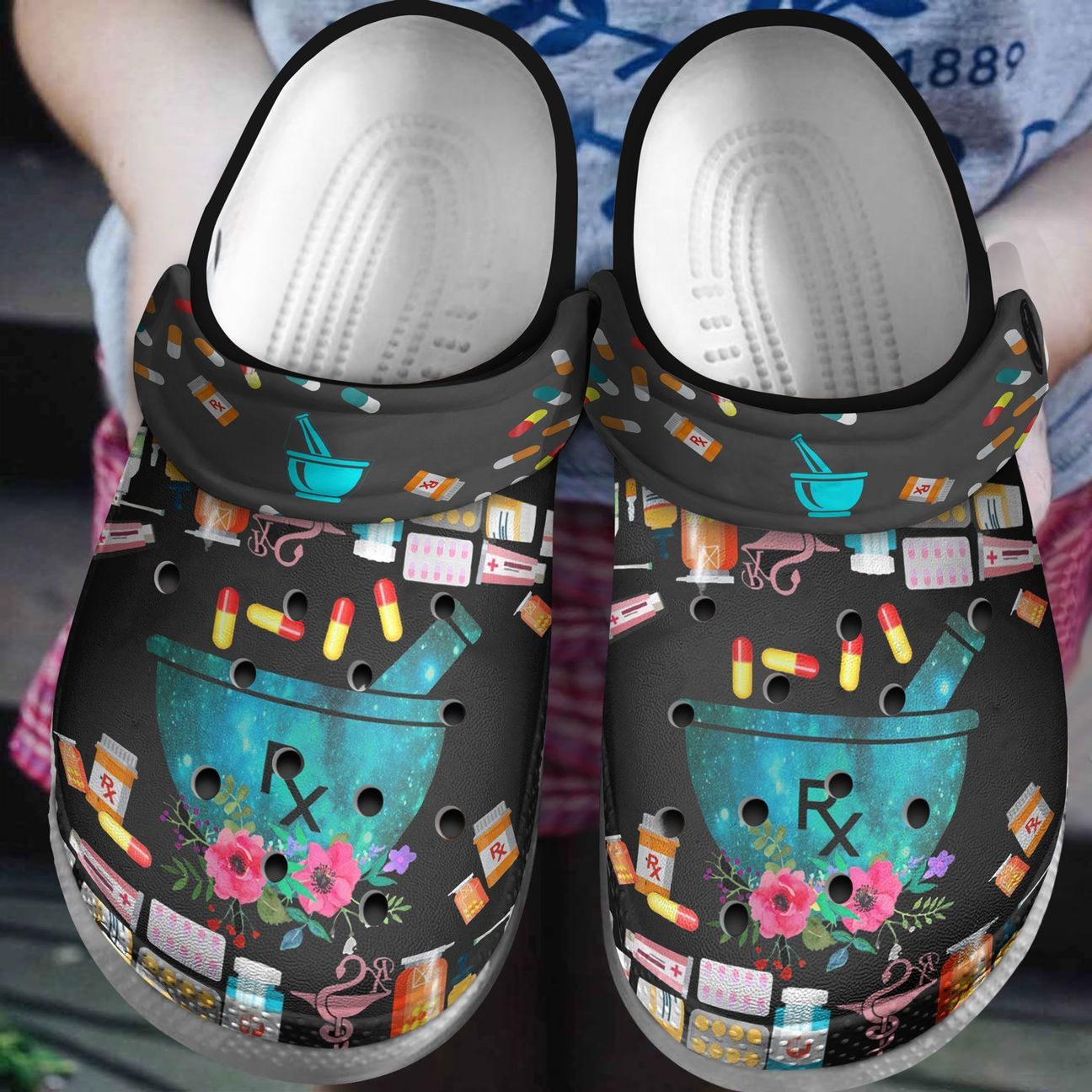 Pharmacy Personalized Clog Custom Crocs Comfortablefashion Style Comfortable For Women Men Kid Print 3D Pharmacy Pattern Pharmacy Personalized Clog Custom Crocs Comfortablefashion Style Comfortable For Women Men Kid Print 3D Pharmacy Pattern
