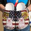 Pig American Flag Sku 1840 Crocs Crocband Clog Comfortable For Mens Womens Classic Clog Water Shoes
