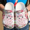 Pig Floral Sku 1845 Crocs Clog Clog Shoes