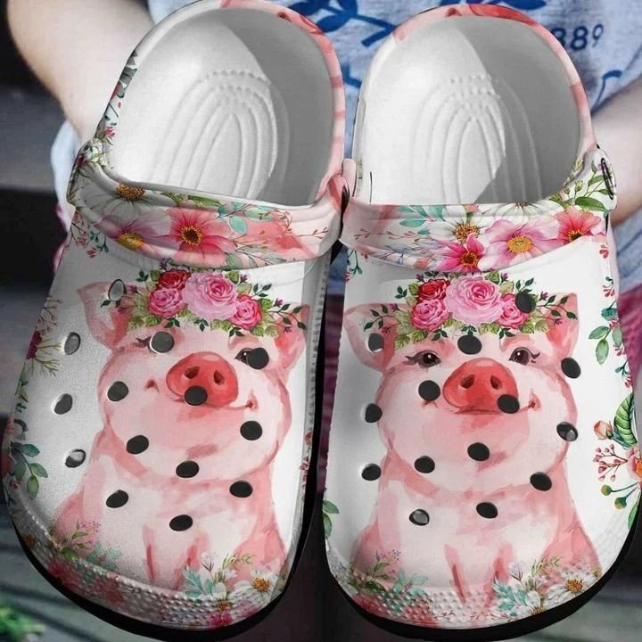 Pig Flowers Crocs Clog Crocband Clog Crocs Clog For Mens And Womens Pig Flowers Crocs Clog Crocband Clog Crocs Clog For Mens And Womens