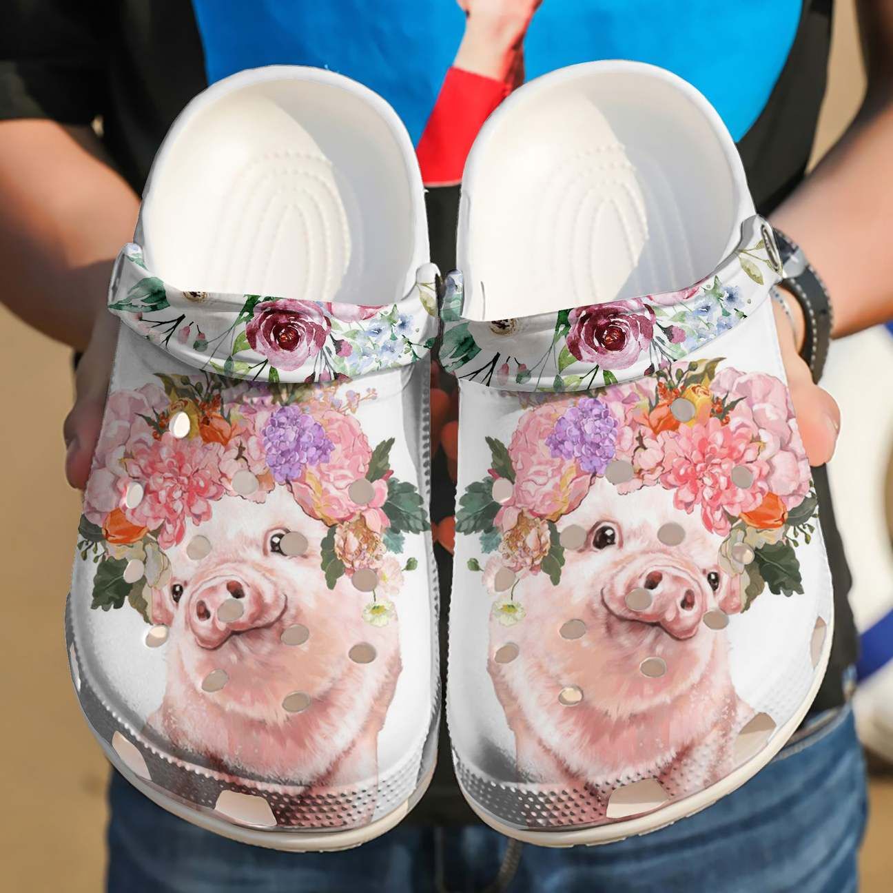 Pig Personalized Clog Custom Crocs Comfortablefashion Style Comfortable For Women Men Kid Print 3D Floral Pig Pig Personalized Clog Custom Crocs Comfortablefashion Style Comfortable For Women Men Kid Print 3D Floral Pig