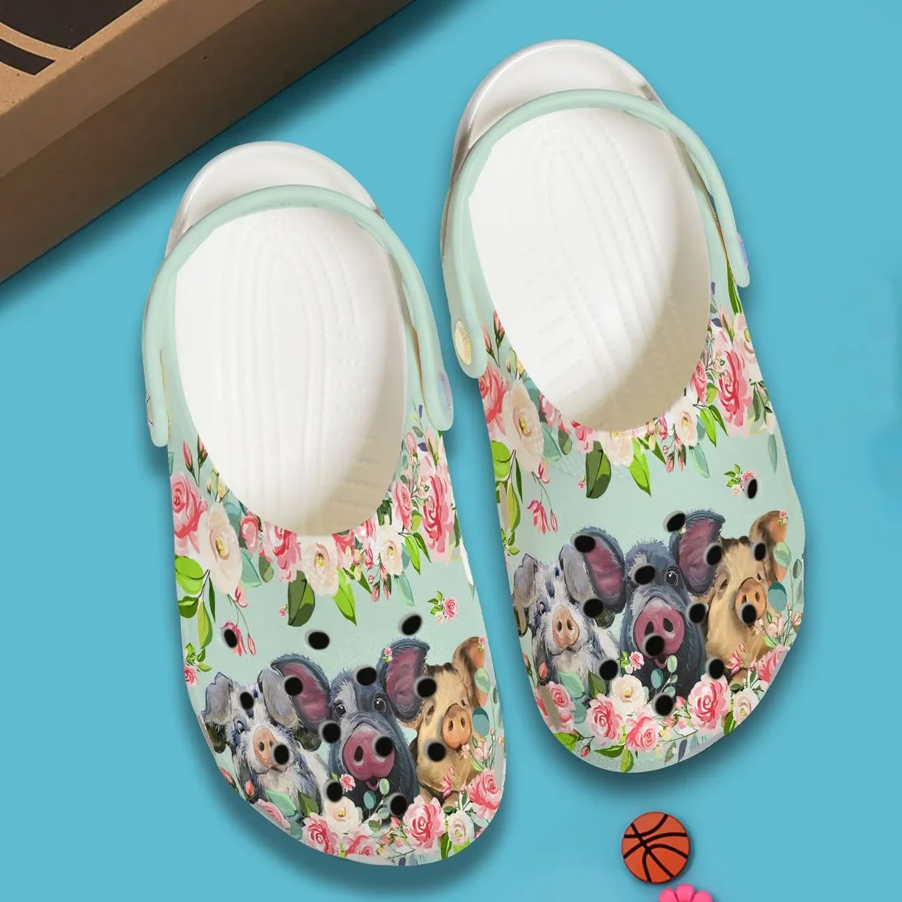 Pig Personalized Clog Custom Crocs Comfortablefashion Style Comfortable For Women Men Kid Print 3D Pigs And Flowers Pig Personalized Clog Custom Crocs Comfortablefashion Style Comfortable For Women Men Kid Print 3D Pigs And Flowers
