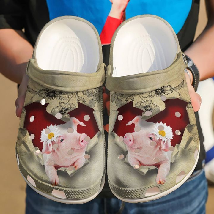 Pig They Steal My Heart Sku 1842 Crocs Crocband Clog Comfortable For Mens Womens Classic Clog Water Shoes Pig They Steal My Heart Sku 1842 Crocs Crocband Clog Comfortable For Mens Womens Classic Clog Water Shoes