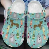 Pitbull Personalized Clog Custom Crocs Comfortablefashion Style Comfortable For Women Men Kid Print 3D Pitbull And Wine