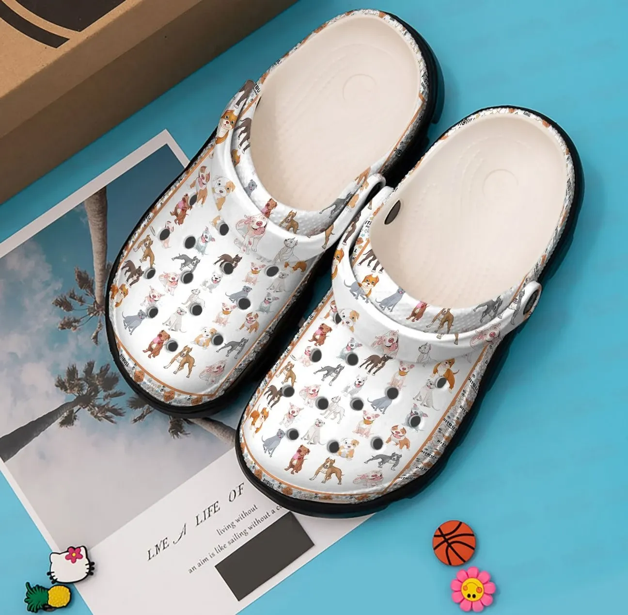 Pitbull Personalized Clog Custom Crocs Comfortablefashion Style Comfortable For Women Men Kid Print 3D Pitbull Pattern Pitbull Personalized Clog Custom Crocs Comfortablefashion Style Comfortable For Women Men Kid Print 3D Pitbull Pattern