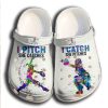 Pitch and Catch Shoes Crocs Clog For Batter Girl – Funny Baseball Shoes Crocbland Clog For Men Women