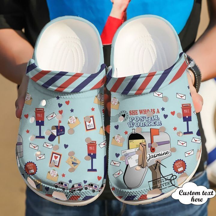Postal Worker Personalized She Is A Sku 1873 Crocs Clog Clog Shoes Postal Worker Personalized She Is A Sku 1873 Crocs Clog Clog Shoes