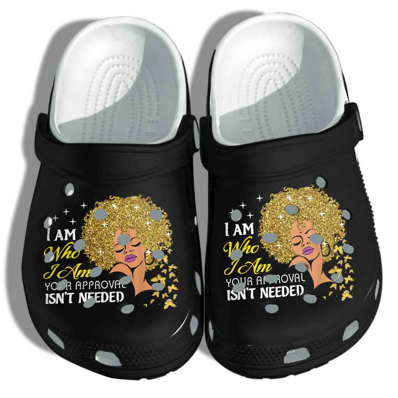 Proud Black Queen Crocs Clog Clog Shoes – I Am Your Approval Isn’t Needed Shoes Gift For Woman Girl Friends Proud Black Queen Crocs Clog Clog Shoes – I Am Your Approval Isn’t Needed Shoes Gift For Woman Girl Friends