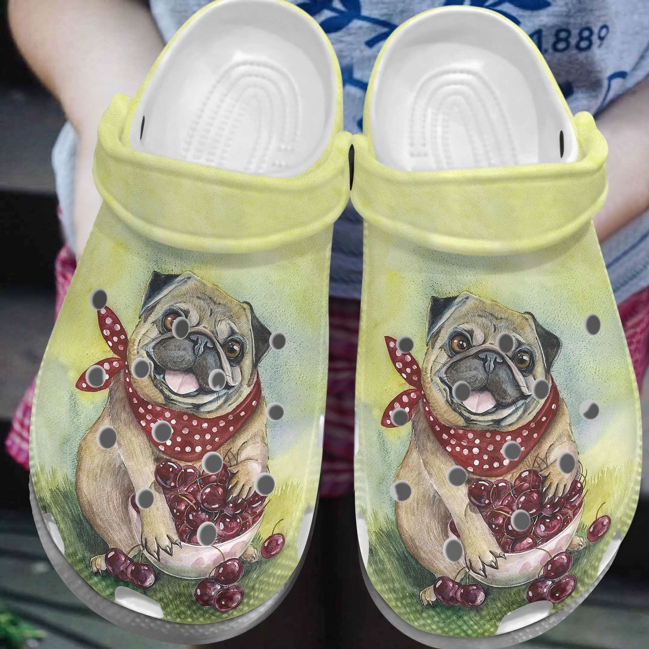 Pug Personalize Clog Custom Crocs Fashionstyle Comfortable For Women Men Kid Print 3D Happy Pug Pug Personalize Clog Custom Crocs Fashionstyle Comfortable For Women Men Kid Print 3D Happy Pug