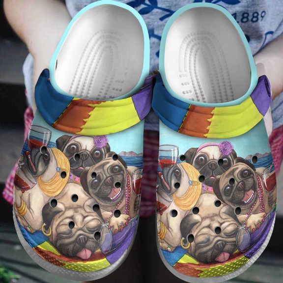 Pug Personalize Clog Custom Crocs Fashionstyle Comfortable For Women Men Kid Print 3D Pug Collection Pug Personalize Clog Custom Crocs Fashionstyle Comfortable For Women Men Kid Print 3D Pug Collection