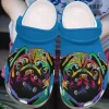 Pug Personalized Clog Custom Crocs Comfortablefashion Style Comfortable For Women Men Kid Print 3D Colorful Pug