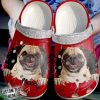 Pug Personalized Crack Wall Sku 1901 Crocs Crocband Clog Comfortable For Mens Womens Classic Clog Water Shoes