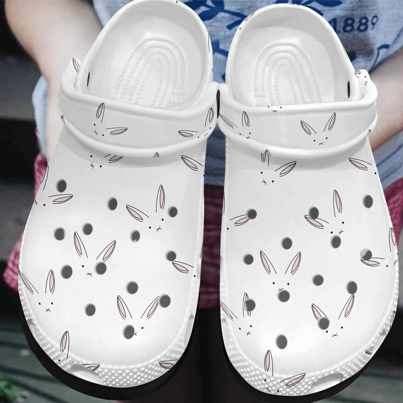Rabbit Personalized Clog Custom Crocs Comfortablefashion Style Comfortable For Women Men Kid Print 3D Cute Rabbit Rabbit Personalized Clog Custom Crocs Comfortablefashion Style Comfortable For Women Men Kid Print 3D Cute Rabbit