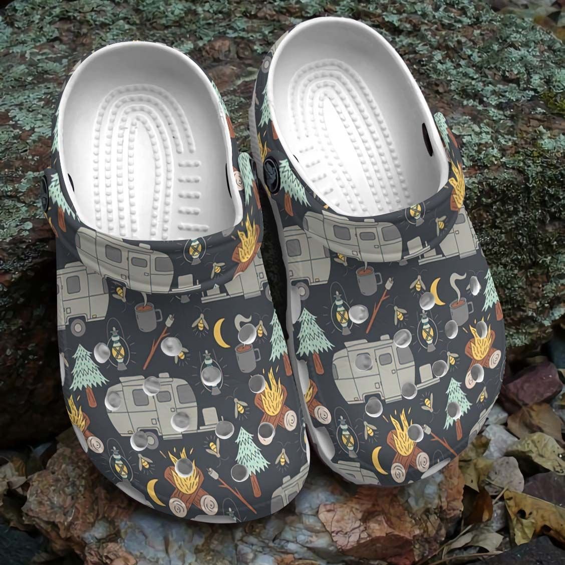 Retro Camping Crocs Clog Shoes – Simple Camp In Wood Clog Crocbland Clog Birthday Gift For Man Woman Retro Camping Crocs Clog Shoes – Simple Camp In Wood Clog Crocbland Clog Birthday Gift For Man Woman