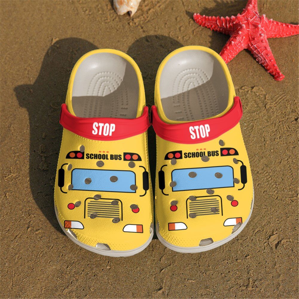 School Bus Driver Personalized Clog Custom Crocs Comfortablefashion Style Comfortable For Women Men Kid Print 3D Lovely School Bus School Bus Driver Personalized Clog Custom Crocs Comfortablefashion Style Comfortable For Women Men Kid Print 3D Lovely School Bus