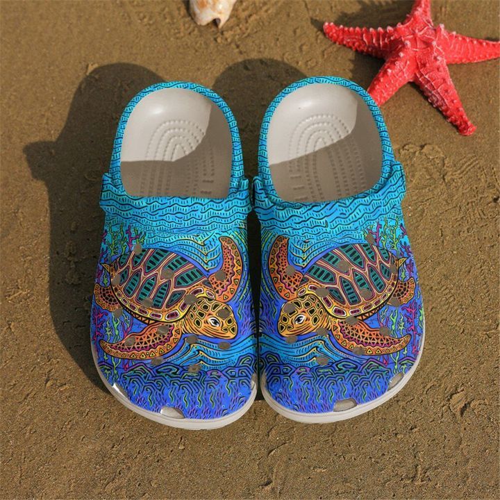 Sea Turtle Art Sku 2101 Crocs Crocband Clog Comfortable For Mens Womens Classic Clog Water Shoes Sea Turtle Art Sku 2101 Crocs Crocband Clog Comfortable For Mens Womens Classic Clog Water Shoes